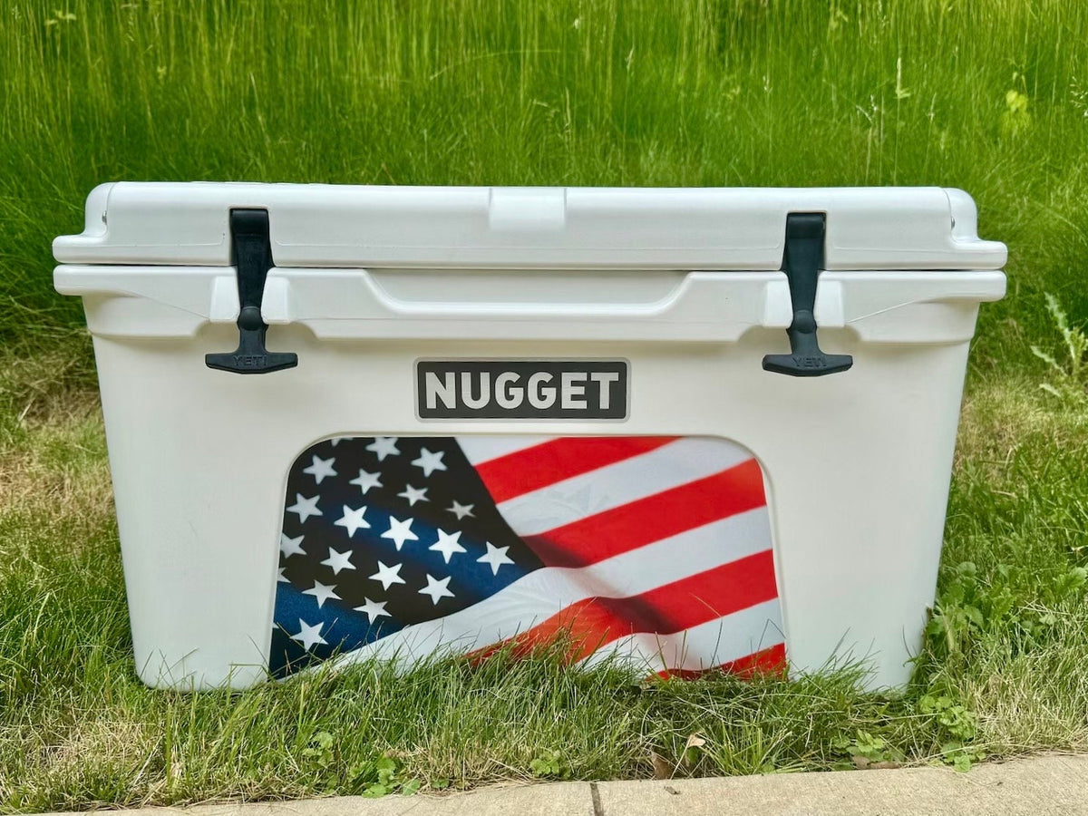 American Flag YETI Cooler Front Insert Decal: Pick Your Flag, See an Instant Proof
