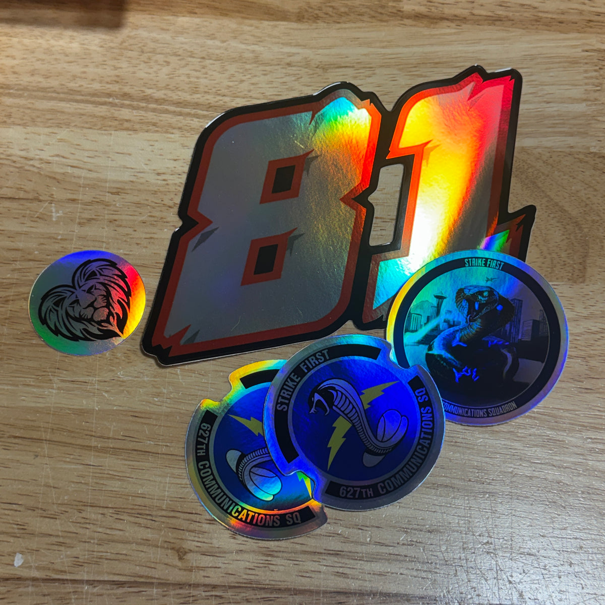 Holographic Custom Die-Cut Vinyl Stickers – Instant Proofing