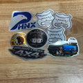 Brushed Stainless Custom Die-Cut Vinyl Stickers – Instant Proofing